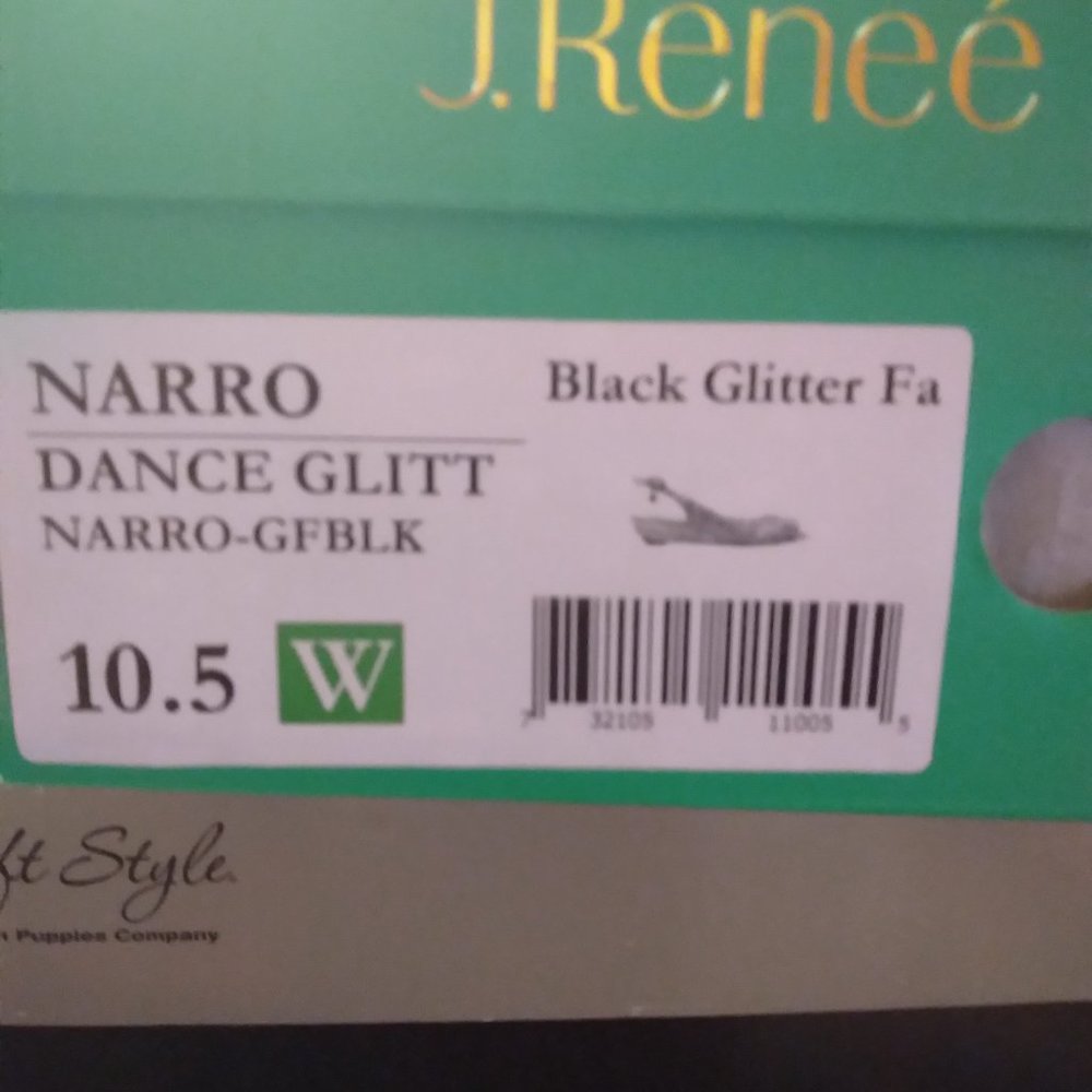 J. Renee Dance Glitter 10.5W - Picture 2 of 9